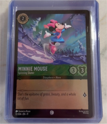 2023 Lorcana #72 Minnie Mouse Spinning Skater — front
