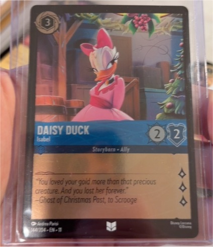Disney Lorcana Winterspell #144 Daisy Duck Isabel — front