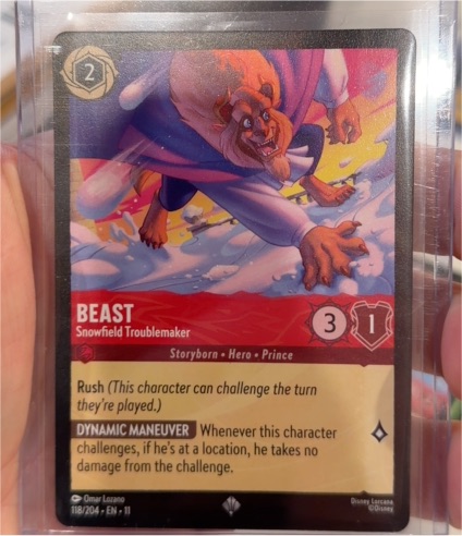 Disney Lorcana Winterspell #118/204 Beast Snowfield Troublemaker — front
