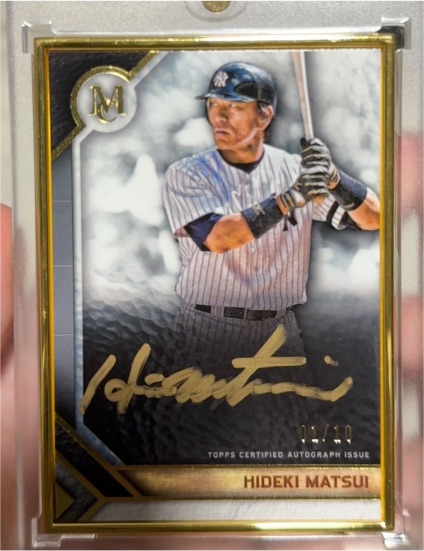 2025 Topps Museum Collection #MFA-HM Hideki Matsui — front