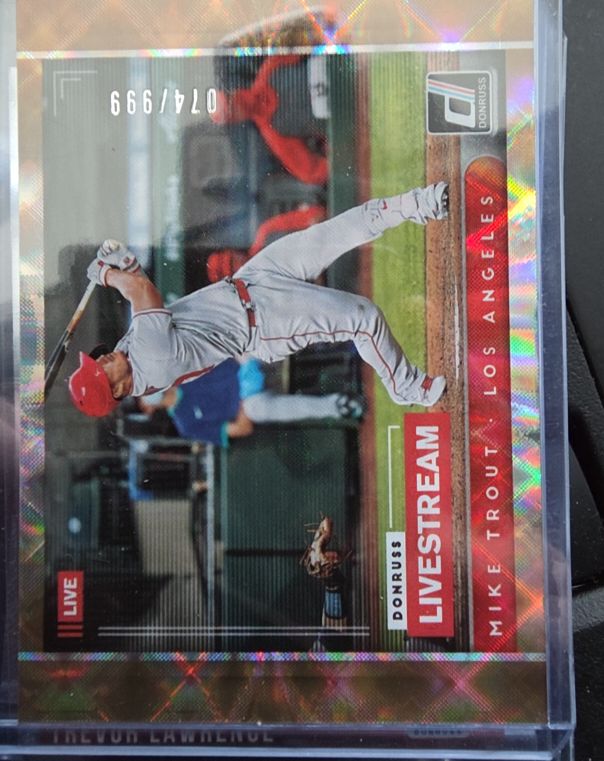 2021 Donruss Livestream #LS1 Mike Trout — front