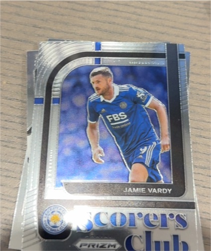 2022-23 Panini Prizm Premier League #7 Jamie Vardy Scorers Club — front
