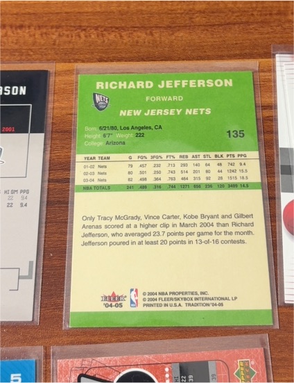 2004 Fleer #135 Richard Jefferson — front