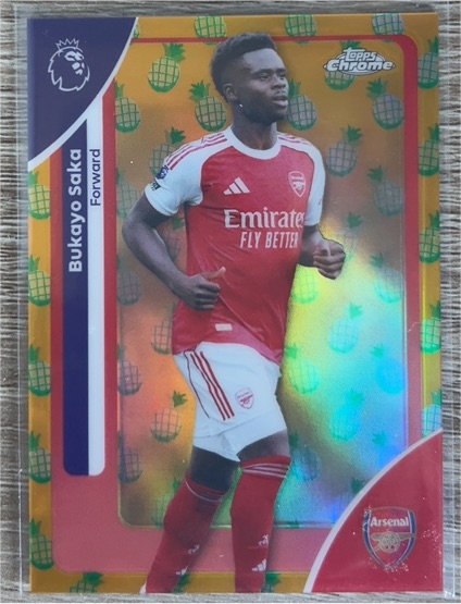 2026 Topps Chrome Premier League #13 Bukayo Saka — front