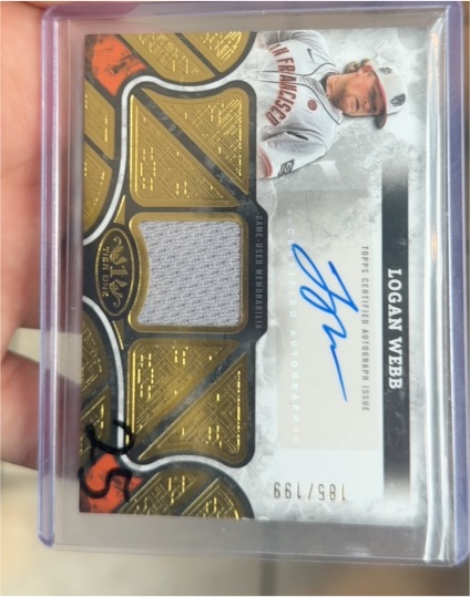 2025 Topps Tier One #AT1R-LW Logan Webb — front