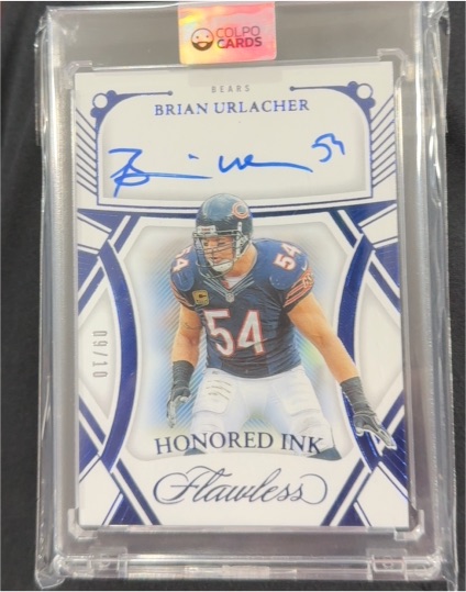 2021 Panini Flawless Honored Ink #HOI-BUR Brian Urlacher — front