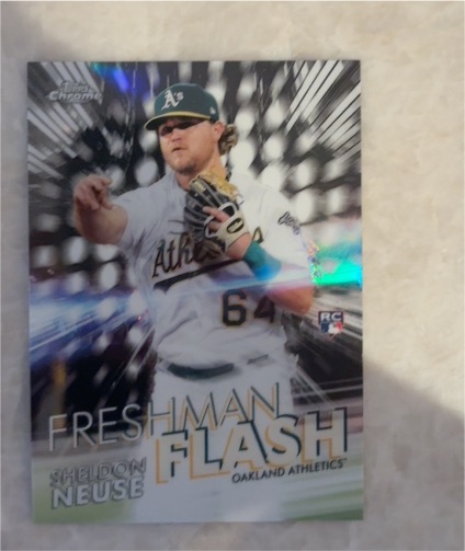 2020 Topps Chrome #FF-7 Sheldon Neuse Freshman Flash — front