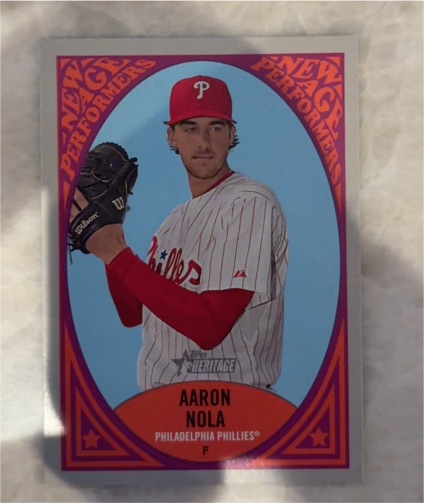 2019 Topps Heritage New Age Performers #NAP-20 Aaron Nola — front
