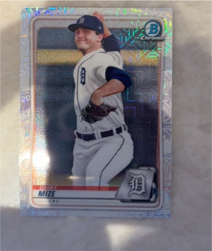 2020 Bowman Chrome #BCP-250 Casey Mize — front