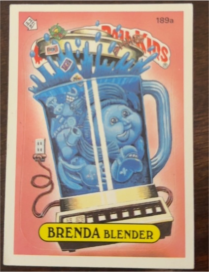 1986 Topps Garbage Pail Kids #189a Brenda Blender — front