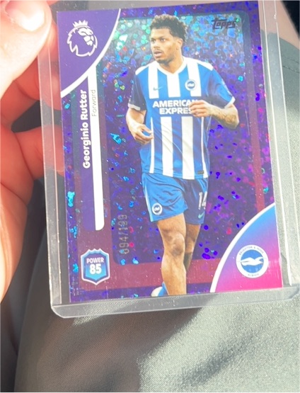 2026 Topps Chrome Premier League #48 Georginio Rutter — front