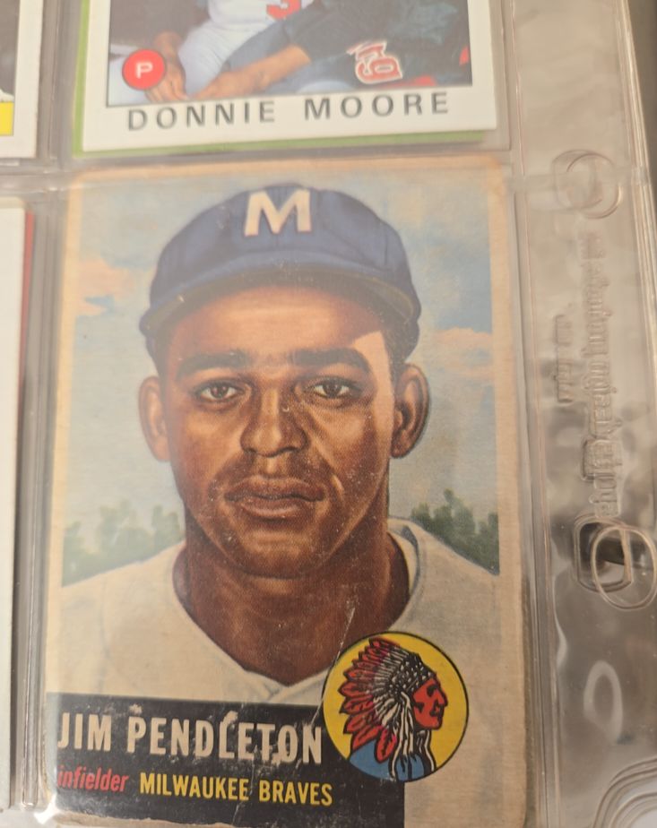 1953 Topps #185 Jim Pendleton — front