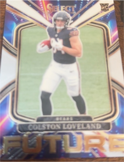 2025 Panini Select Futures #8 Colston Loveland Rookie Chicago Bears — front