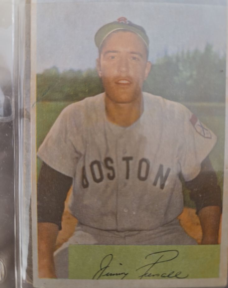 1954 Bowman #210 Jim Piersall — front