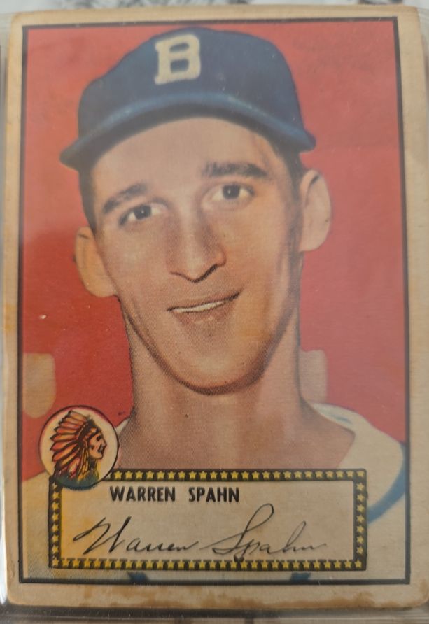1952 Topps #33 Warren Spahn — front