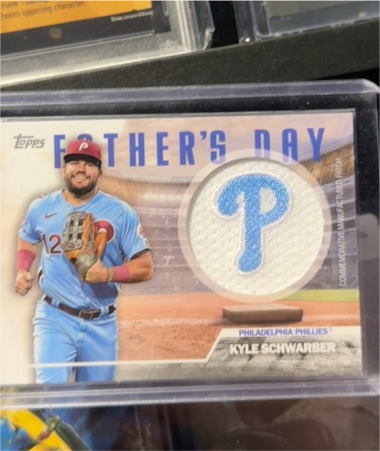 2023 Topps Series 2 #FD-KS Kyle Schwarber Father's Day Patch — front
