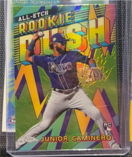 2024 Topps Chrome All-Etch Rookie Rush #CERR-12 Junior Caminero — front