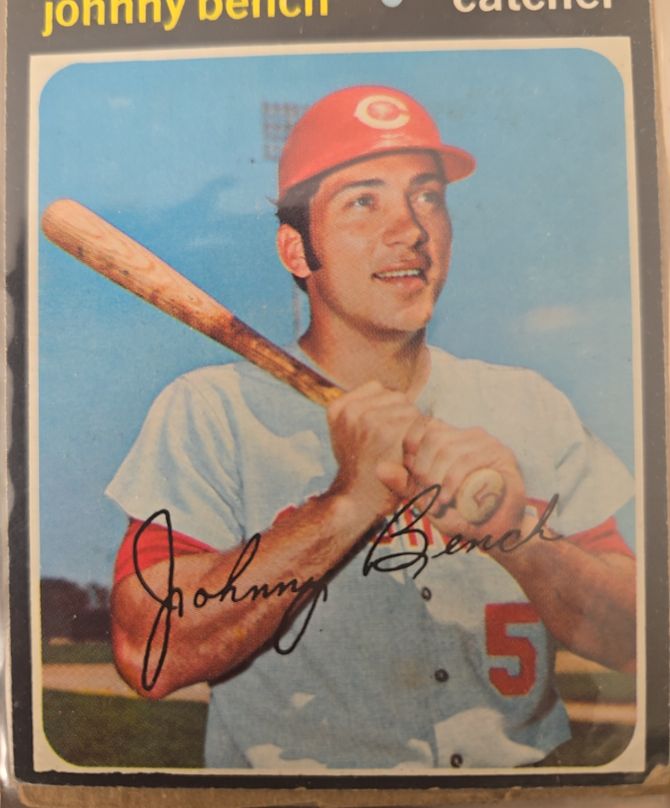 1971 Topps #250 Johnny Bench — front