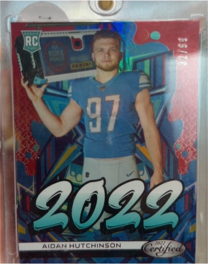 2022 Panini Certified #2022-19 Aidan Hutchinson — front