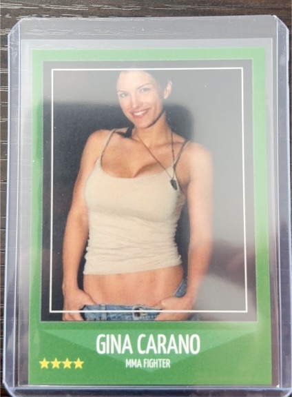 Custom Gina Carano MMA Fighter Card — front