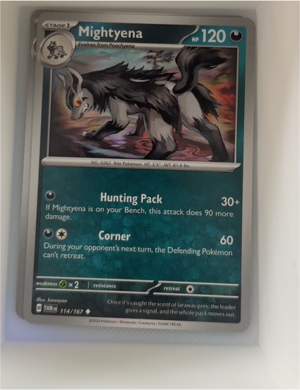 2024 Pokémon SV06: Twilight Masquerade #114 Mightyena — front