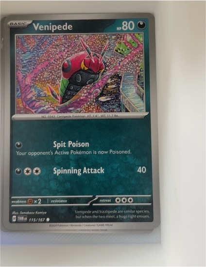 2024 Pokémon TCG Twilight Masquerade #115 Venipede — front