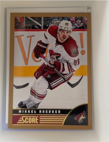 2013-14 Score #387 Mikkel Boedker — front
