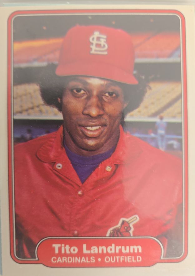 1982 Fleer #118 Tito Landrum — front