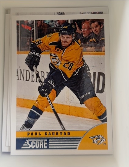 2013-14 Score #286 Paul Gaustad — front