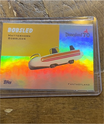 2025 Topps Disneyland 70th #T54-22 Matterhorn Bobsleds — front