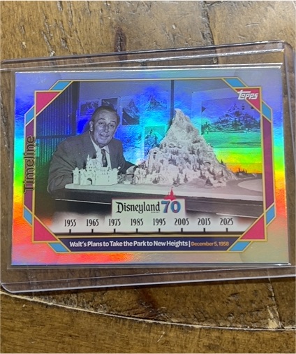 2025 Topps Disneyland 70th Anniversary Timeline #87 Walt's Plans — front