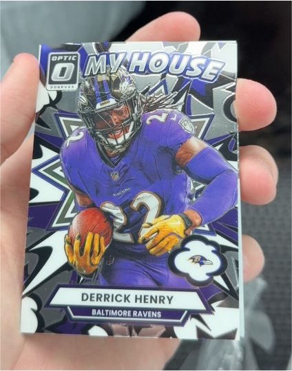 2025 Panini Donruss Optic #9 Derrick Henry My House Baltimore Ravens — front