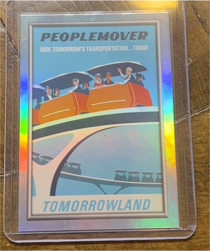 2025 Topps Disneyland 70th Anniversary #P-13 Peoplemover Poster — front