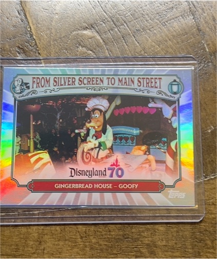 2025 Topps Disneyland 70th #MS-15 Gingerbread House Goofy — front