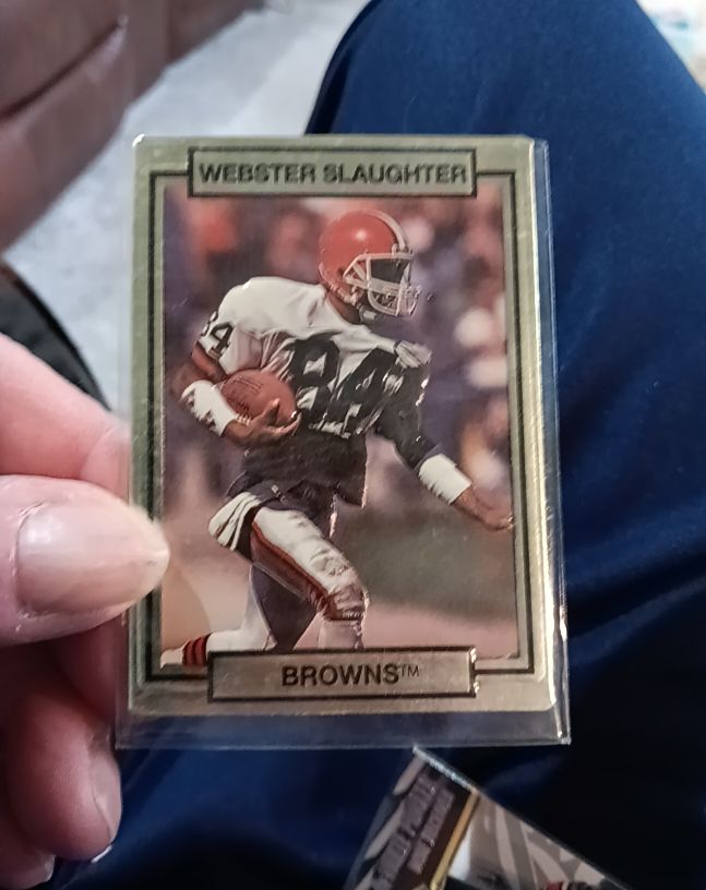 1990 Action Packed #49 Webster Slaughter — front