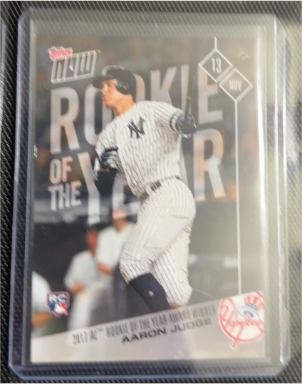 2017 Topps Now #OS-13 Aaron Judge Rookie of the Year — front