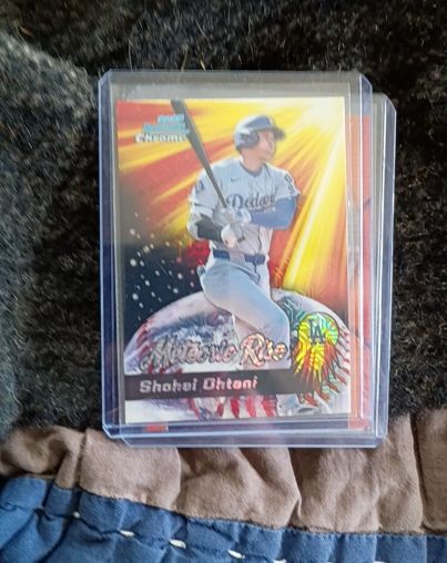 2025 Bowman Chrome #MR-12 Shohei Ohtani Meteoric Rise — front