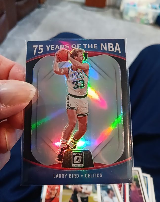 2021-22 Panini Donruss Optic 75 Years of the NBA #36 Larry Bird — front