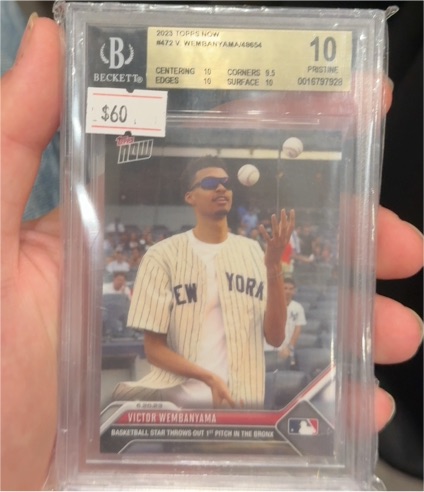 2023 Topps Now #472 Victor Wembanyama — front