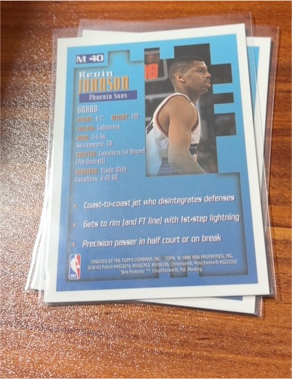 1990-91 Topps #M40 Kevin Johnson — front