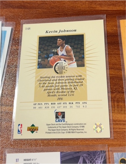 1995 Upper Deck #148 Kevin Johnson — front