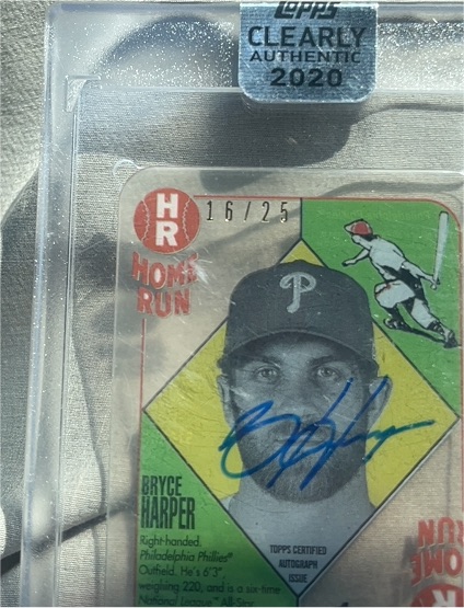2020 Topps Heritage #HR Bryce Harper — front