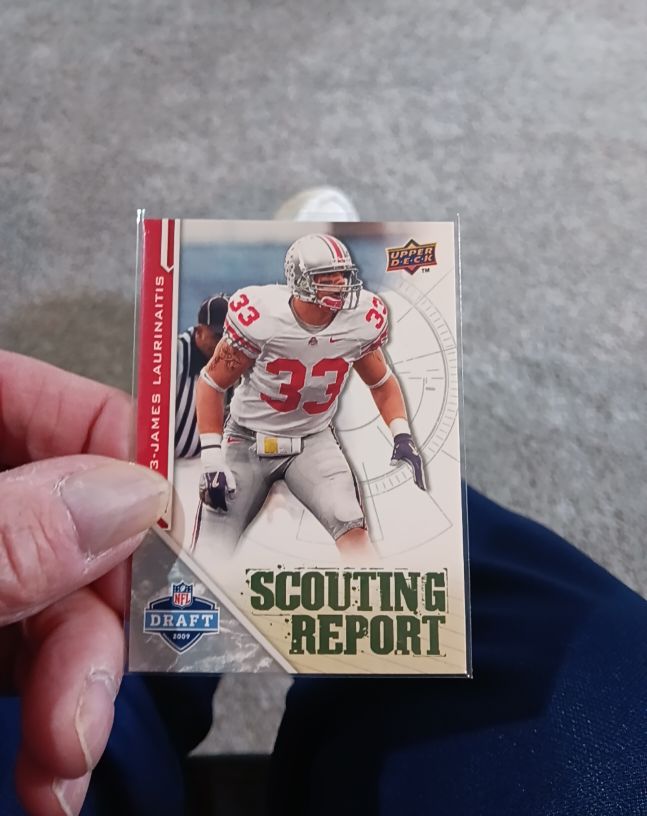 2009 Upper Deck Draft Edition #215 James Laurinaitis Scouting Report — front