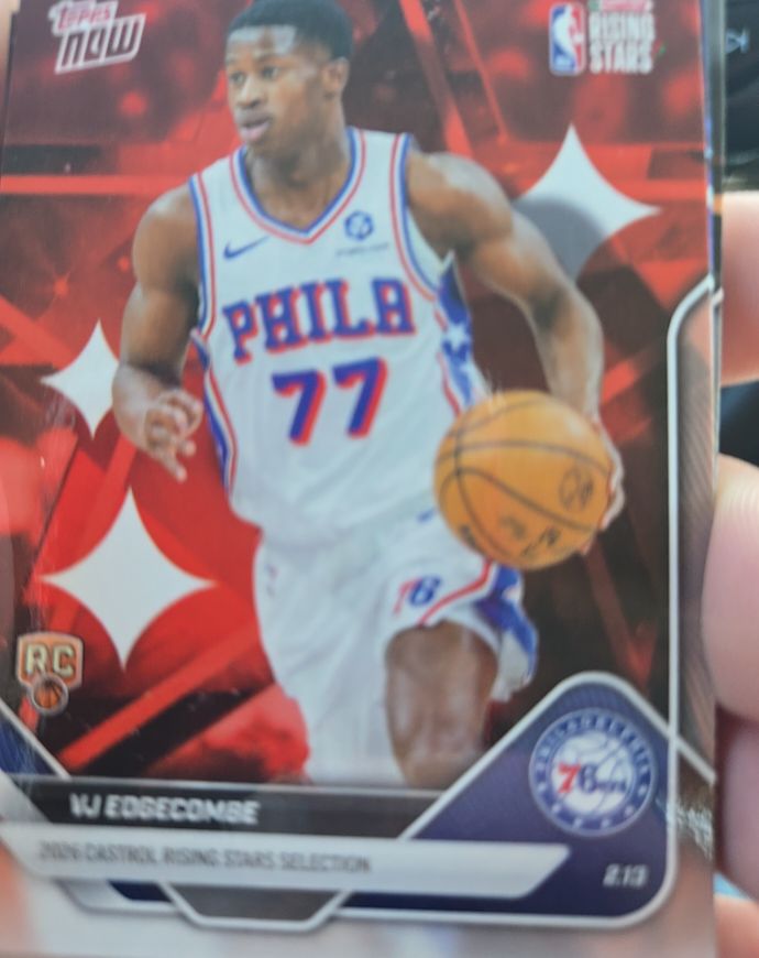 2026 Topps Now #RS3 VJ Edgecombe — front