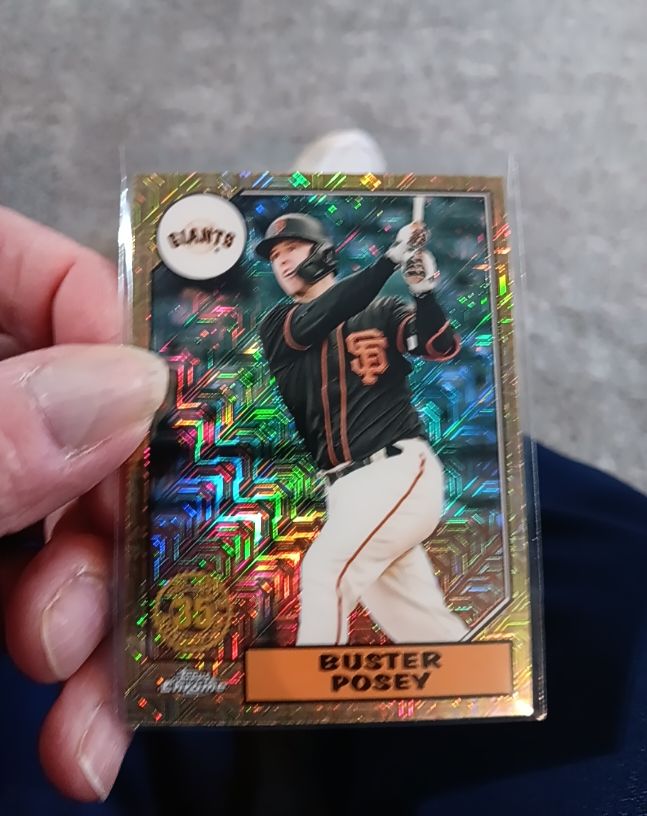 2022 Topps Series 1 Silver Pack Mojo #T87C-90 Buster Posey — front