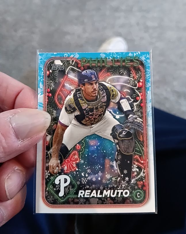 2024 Topps Holiday #H163 J.T. Realmuto — front