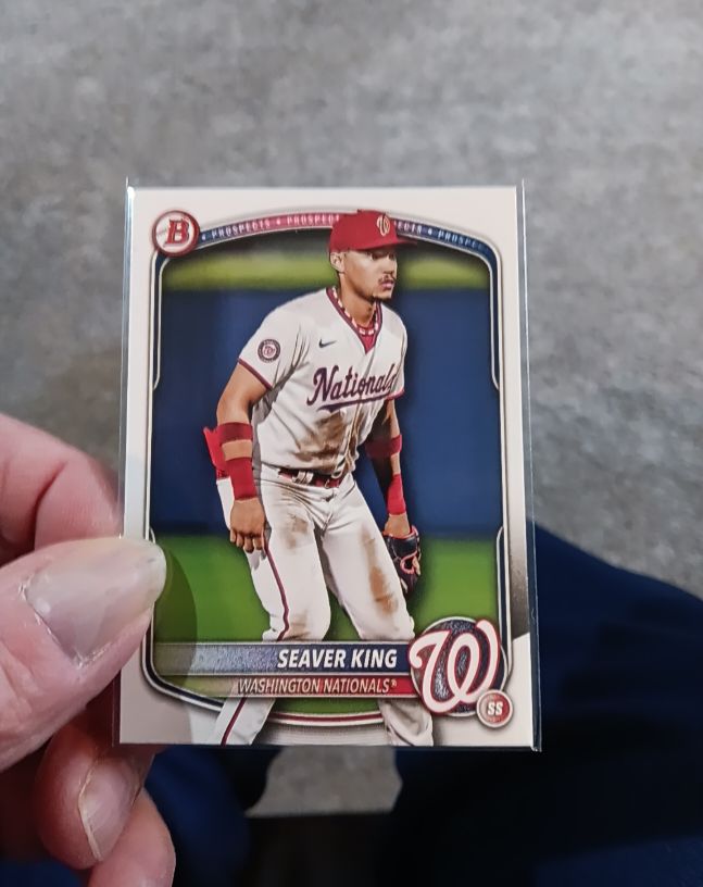 2025 Bowman Prospects #BP-93 Seaver King — front