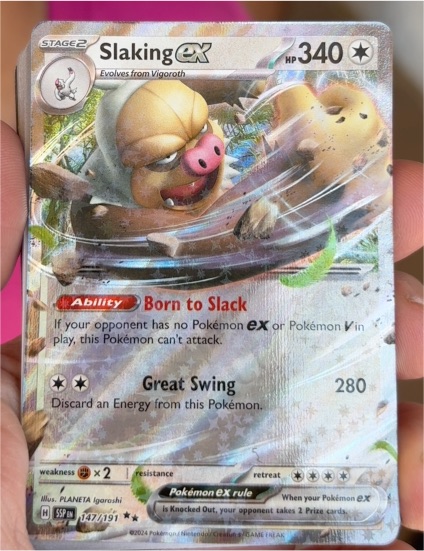 2024 Pokémon #147 Slaking ex — front