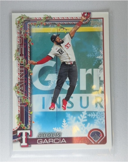 2025 Topps Holiday #H61 Adolis Garcia — front