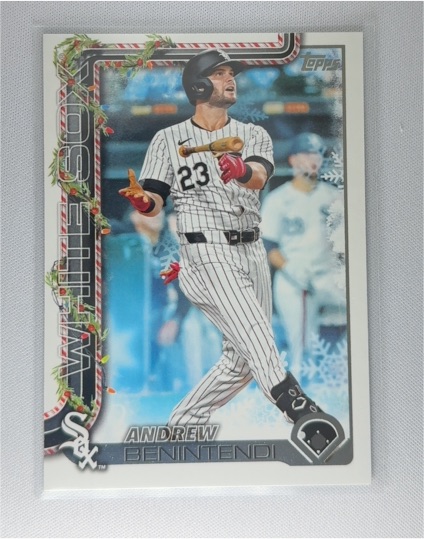 2025 Topps Holiday #H84 Andrew Benintendi — front